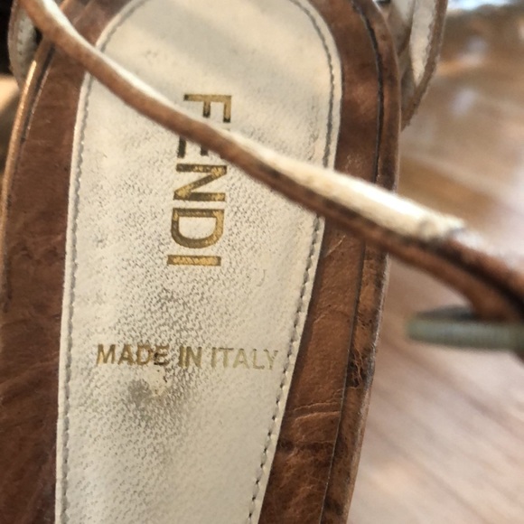Authentic Fendi ankle sandal sz 9 - Picture 3 of 7